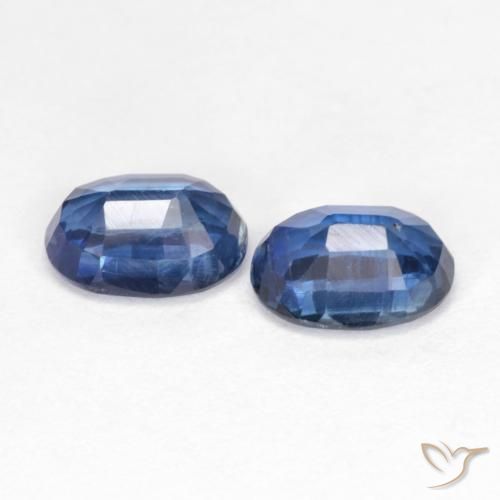 Kyanite Gemstones in 7 x 5 mm (calibrated) Size for Sale, Kyanite Stones in Deep Blue Color