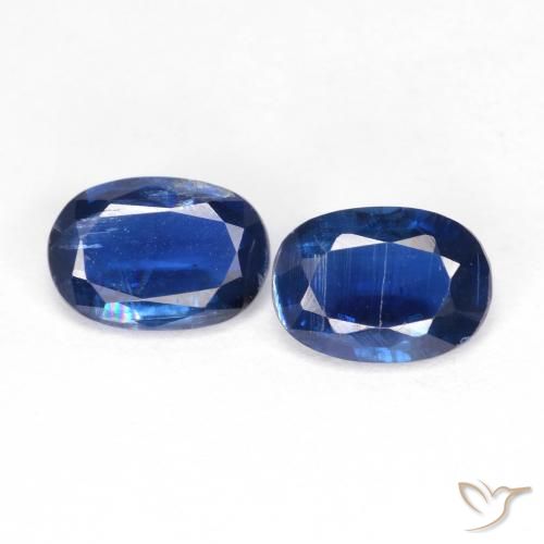 1.68 ct Blue Kyanite, 7.2 x 4.9 mm Oval Cut From Nepal, Photo A