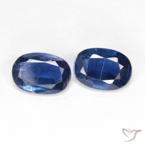 1.68 ctw Blue Kyanite Stones, Natural Kyanite in Oval Facet Shape for Sale