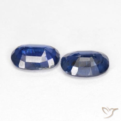 Kyanite Gemstones in 7 x 5 mm (calibrated) Size for Sale, Kyanite Stones in Deep Blue Color