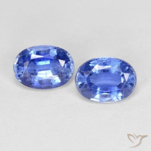 2.04 ct Blue Kyanite, 7 x 5.2 mm Oval Cut From Nepal, Photo A