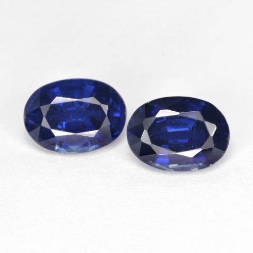 Dark Blue Kyanite Gem - 1ct Oval Facet (ID: 612324)