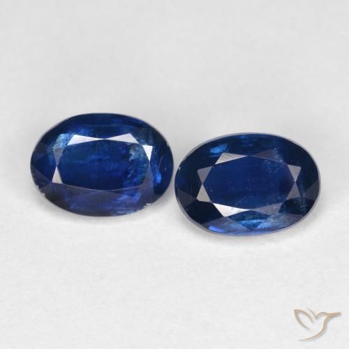 2.13 ct Blue Kyanite, 7.2 x 5.1 mm Oval Cut From Nepal, Photo A