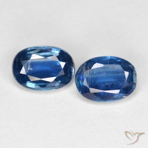 2.05 ct Blue Kyanite, 7.1 x 5.1 mm Oval Cut From Nepal, Photo A