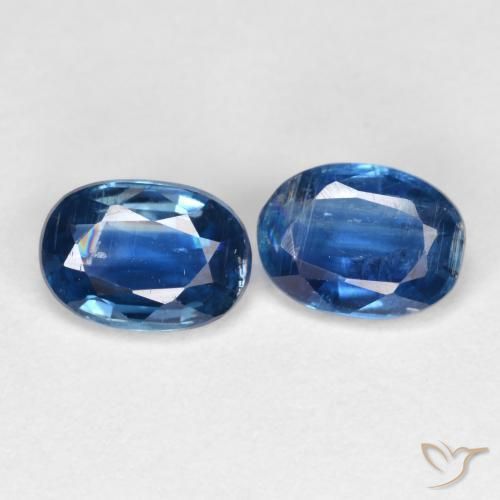 2.05 ctw Blue Kyanite Stones, Natural Kyanite in Oval Facet Shape for Sale
