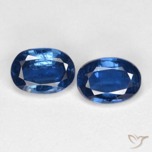 2.14 ct Blue Kyanite, 7.2 x 5.1 mm Oval Cut From Nepal, Photo A
