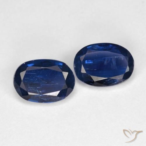 1.96 ct Blue Kyanite, 7.1 x 5.1 mm Oval Cut From Nepal, Photo A
