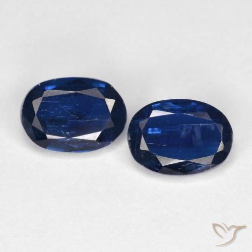 1.96 ctw Blue Kyanite Stones, Natural Kyanite in Oval Facet Shape for Sale