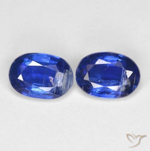 1.80 ctw Blue Kyanite Stones, Natural Kyanite in Oval Facet Shape for Sale