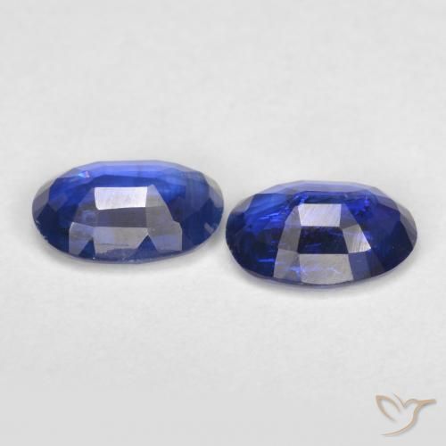 Kyanite Gemstones in 7 x 5 mm (calibrated) Size for Sale, Kyanite Stones in Deep Blue Color