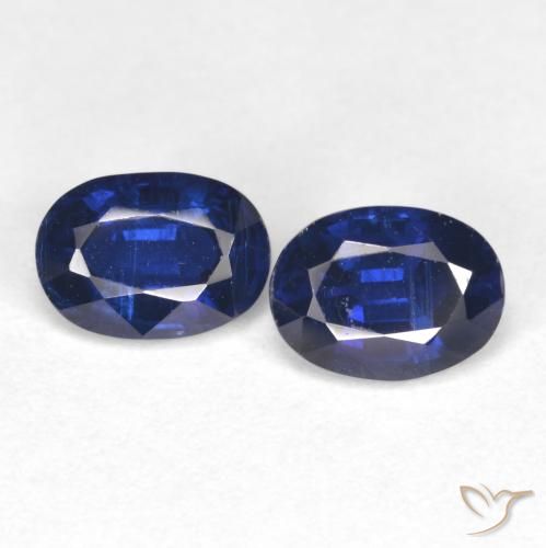 2 ct Blue Kyanite, 7 x 5 mm Oval Cut From Nepal, Photo A