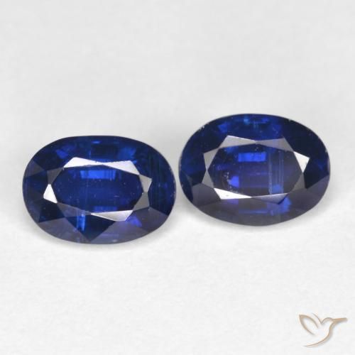 2.00 ctw Blue Kyanite Stones, Natural Kyanite in Oval Facet Shape for Sale