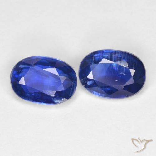 1.86 ct Blue Kyanite, 7.2 x 5.2 mm Oval Cut From Nepal, Photo A
