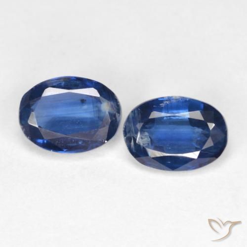 2.1 ct Blue Kyanite, 7 x 5 mm Oval Cut From Nepal, Photo A