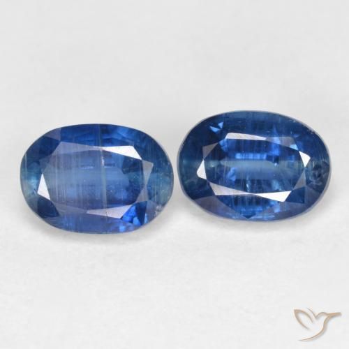 2.51 ctw Blue Kyanite Stones, Natural Kyanite in Oval Facet Shape for Sale