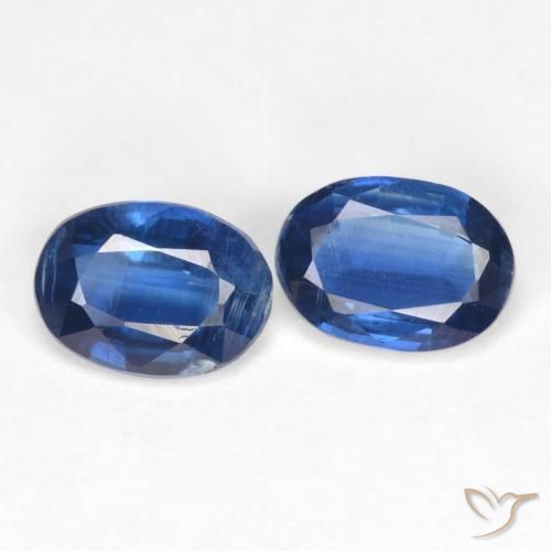1.88 ctw Blue Kyanite Stones, Natural Kyanite in Oval Facet Shape for Sale