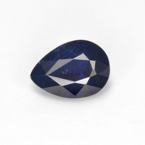 Disthène Bleu pear facet 0,95 ct du Népal, dimension 7,1 x 5,1mm, pierre gemme naturelle Non traité, pureté VS, 1 pièce Disthène de couleur Bleu foncé, dureté Mohs de 6 à 7, Photo A