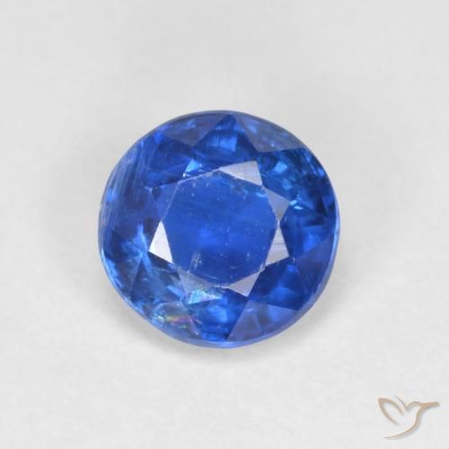 1.07 ct Blue Kyanite Stone, Natural Kyanite in Round Facet Shape for Sale