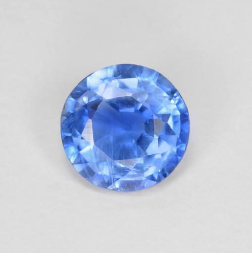 0.81 ct Blue Kyanite Gemstone, Kyanite Gem in Round Facet Shape for Sale.