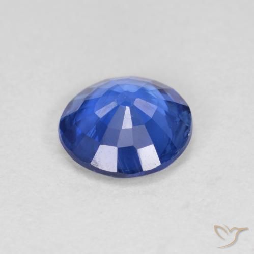 Kyanite Gemstone in 6 mm (calibrated) Size for Sale, Kyanite Stone in Navy Blue Color