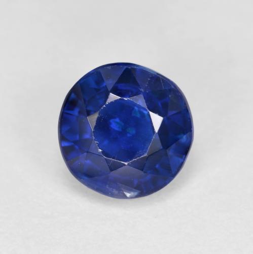 6,1mm Cianite blu Sfaccettatura rotonda dal Nepal, peso di 1,3 ct, pietra preziosa naturale non trattati in purezza VS, Cianite 1pz - il colore è Blu scuro, durezza Mohs di 6 - 7, Photo A