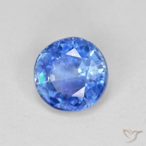 0.95 ct Blue Kyanite Stone, Natural Kyanite in Round Facet Shape for Sale