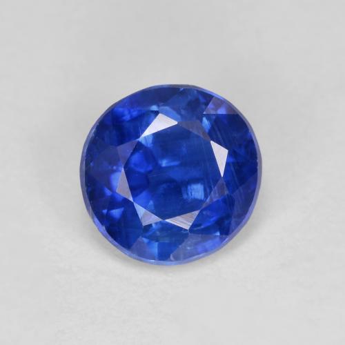1.03 ct Blue Kyanite Gemstone, Kyanite Gem in Round Facet Shape for Sale.