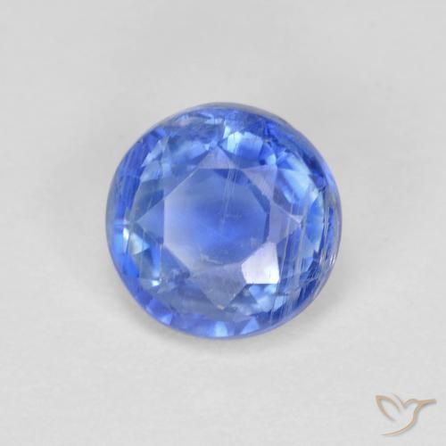 1.41 ct Blue Kyanite Stone, Natural Kyanite in Round Facet Shape for Sale