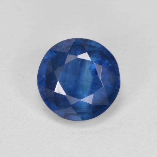 Disthène Bleu round facet 1,1 ct du Népal, dimension 6,1mm, pierre gemme naturelle Non traité, pureté vs-si, 1 pièce Disthène de couleur Bleu marine, dureté Mohs de 6 à 7, Photo A