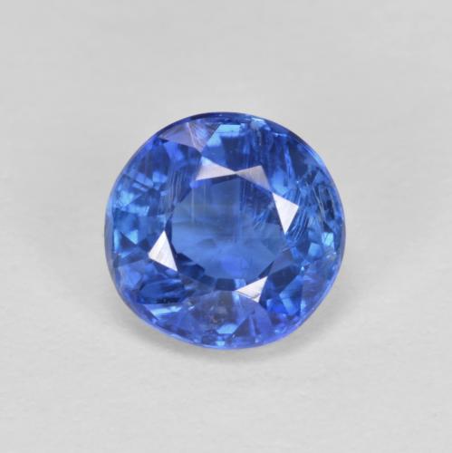 1.18 ct Blue Kyanite Gemstone, Kyanite Gem in Round Facet Shape for Sale.