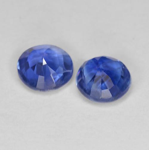 Kyanite Gemstones in 5.2 mm Size for Sale, Kyanite Stones in Deep Blue Color