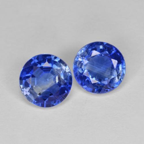 1.78 ctw Blue Kyanite Stones, Natural Kyanite in Round Facet Shape for Sale