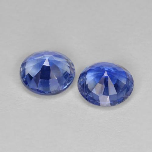 Kyanite Gemstones in 6 mm (calibrated) Size for Sale, Kyanite Stones in Navy Blue Color