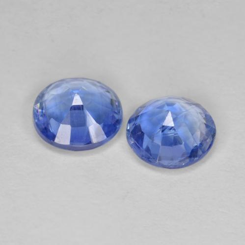 Kyanite Gemstones in 6 mm (calibrated) Size for Sale, Kyanite Stones in Deep Azure Blue Color