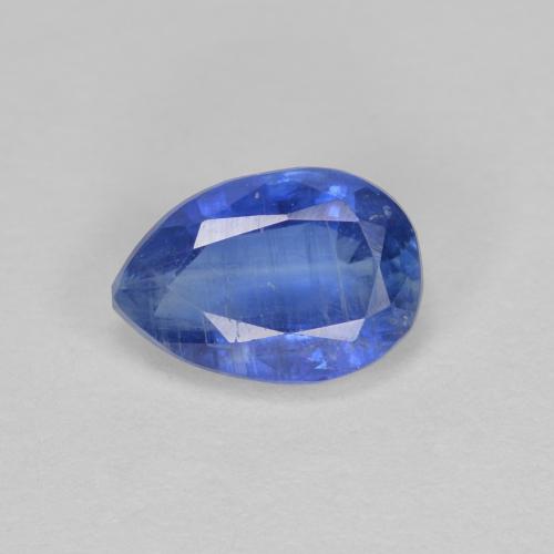 0.94 ct Blue Kyanite Gemstone, Kyanite Gem in Pear Facet Shape for Sale.
