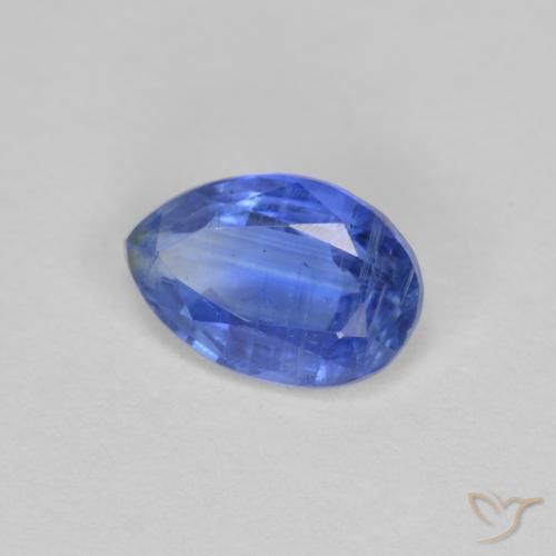 0.81 ct Blue Kyanite Stone, Natural Kyanite in Pear Facet Shape for Sale