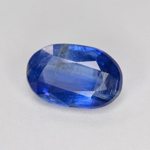 3.79 ct Blue Kyanite Stone, Natural Kyanite in Oval Facet Shape for Sale