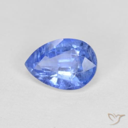 0.84 ct Blue Kyanite, 7.1 x 5 mm Pear Cut From Nepal, Photo A