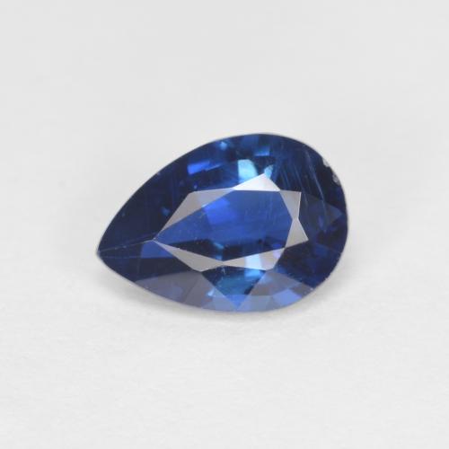 Navy Blue Кианит Камень - 0.8ct Фасетная Груша (ID: 615351)