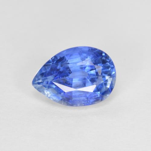 0.90 ct Blue Kyanite Gemstone, Kyanite Gem in Pear Facet Shape for Sale.