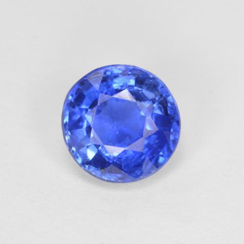 1.11 ct Blue Kyanite Gemstone, Kyanite Gem in Round Facet Shape for Sale.