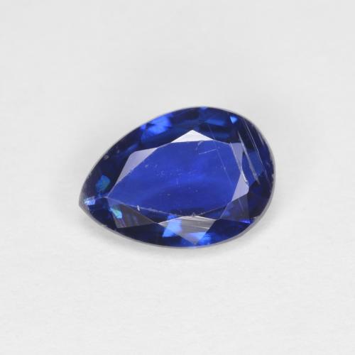 0.73 ct Blue Kyanite Gemstone, Kyanite Gem in Pear Facet Shape for Sale.