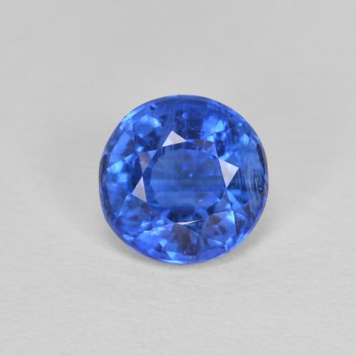 1.14 ct Blue Kyanite Gemstone, Kyanite Gem in Round Facet Shape for Sale.