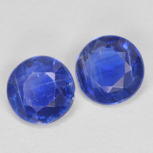1.02 ctw Blue Kyanite Stones, Natural Kyanite in Round Facet Shape for Sale