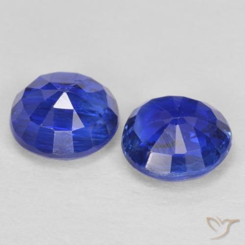 Kyanite Gemstones in 5 mm (calibrated) Size for Sale, Kyanite Stones in Deep Blue Color