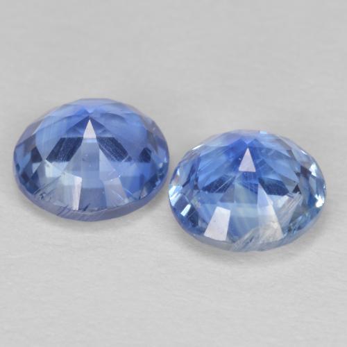 Kyanite Gemstones in 5.2 mm Size for Sale, Kyanite Stones in Deep Azure Blue Color