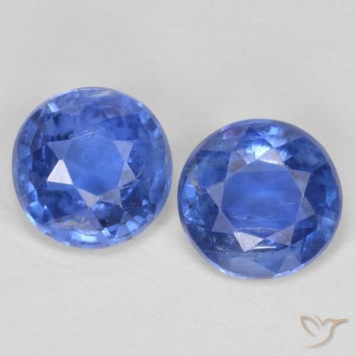 1.04 ct Blue Kyanite, 5.1 mm Round Cut From Nepal, Photo A