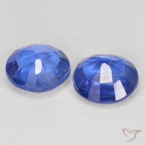 Kyanite Gemstones in 5 mm (calibrated) Size for Sale, Kyanite Stones in Dark Blue Color