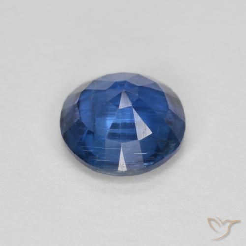 Kyanite Gemstone in 6 mm (calibrated) Size for Sale, Kyanite Stone in Navy Blue Color