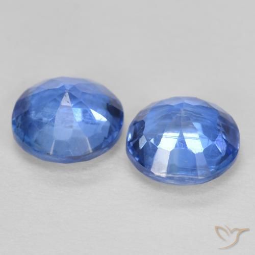 Kyanite Gemstones in 5.2 mm Size for Sale, Kyanite Stones in Baby Blue Color